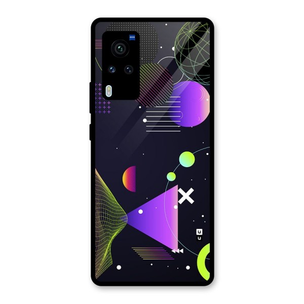 Geometrical Wireframe Glass Back Case for Vivo X60 Pro