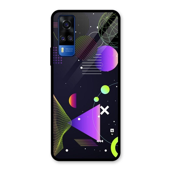 Geometrical Wireframe Glass Back Case for Vivo Y51