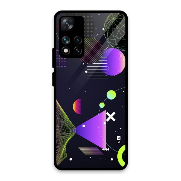 Geometrical Wireframe Glass Back Case for Xiaomi 11i 5G