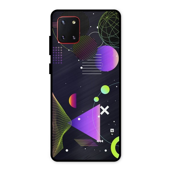 Geometrical Wireframe Metal Back Case for Galaxy Note 10 Lite