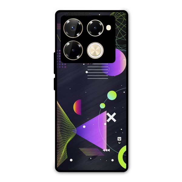 Geometrical Wireframe Metal Back Case for Infinix Note 40 Pro Plus