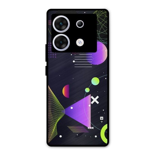 Geometrical Wireframe Metal Back Case for Infinix Zero 30 5G