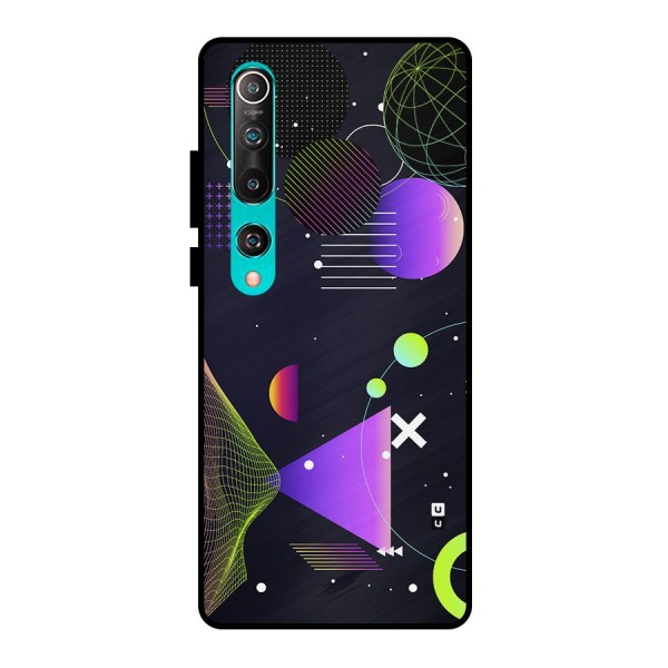 Geometrical Wireframe Metal Back Case for Mi 10