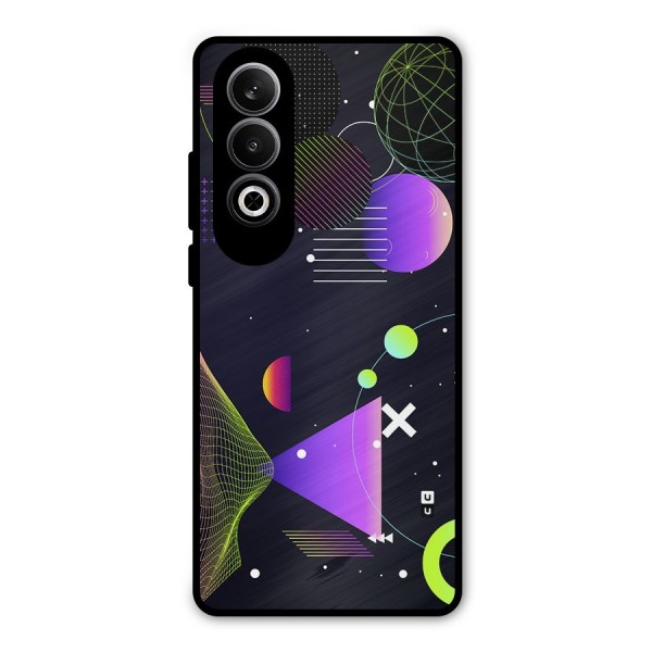 Geometrical Wireframe Metal Back Case for OnePlus Nord CE4
