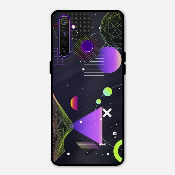 Geometrical Wireframe Metal Back Case for Realme 5 Pro