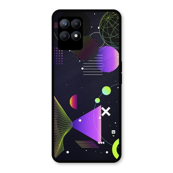Geometrical Wireframe Metal Back Case for Realme Narzo 50