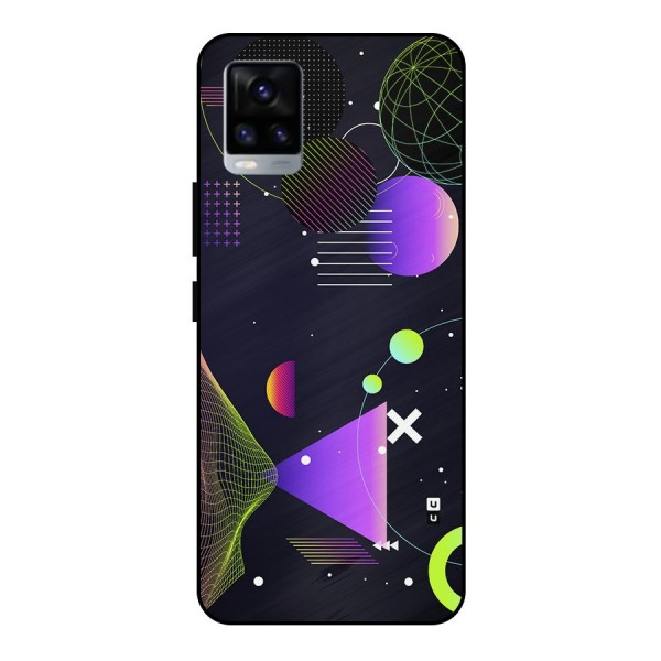Geometrical Wireframe Metal Back Case for Vivo V20