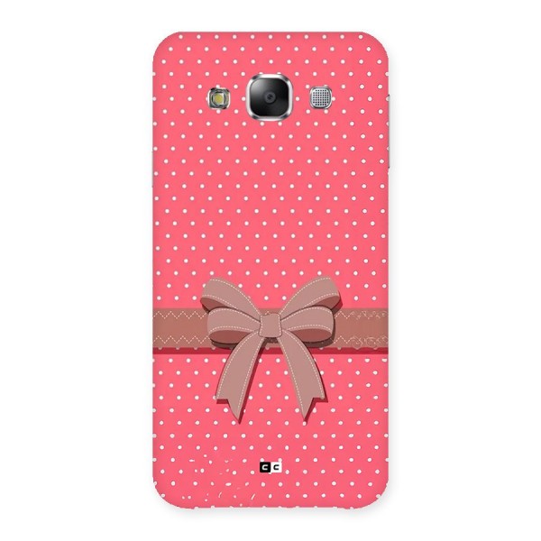 Gift Ribbon Back Case for Galaxy E5