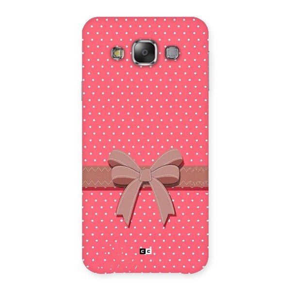 Gift Ribbon Back Case for Galaxy E7