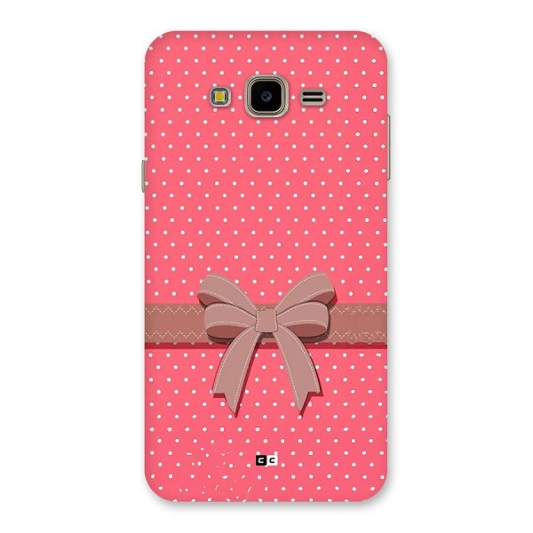Gift Ribbon Back Case for Galaxy J7 Nxt