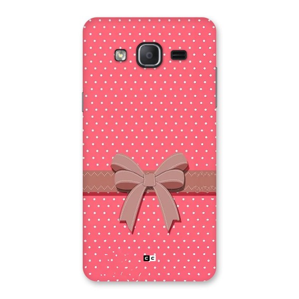 Gift Ribbon Back Case for Galaxy On7 2015