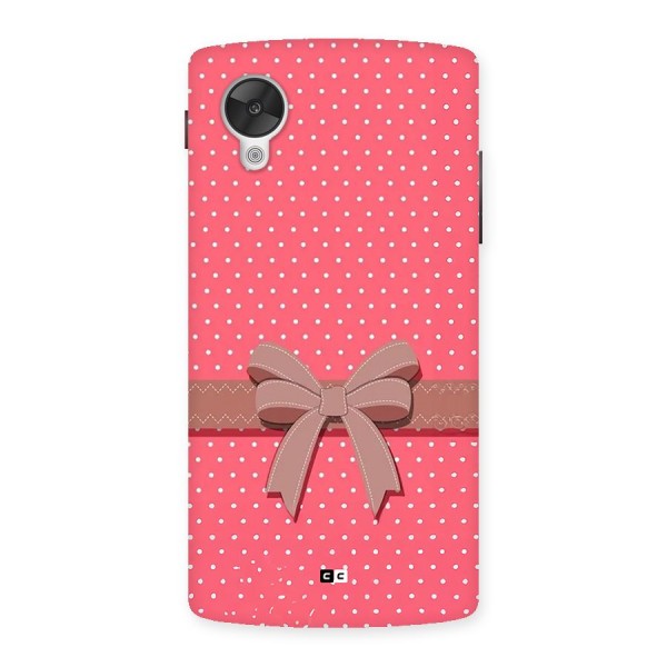 Gift Ribbon Back Case for Google Nexus 5
