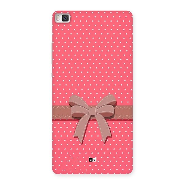 Gift Ribbon Back Case for Huawei P8