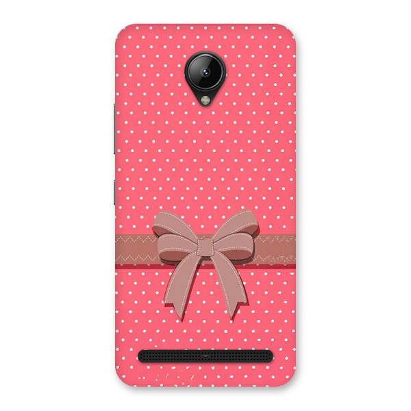 Gift Ribbon Back Case for Lenovo C2