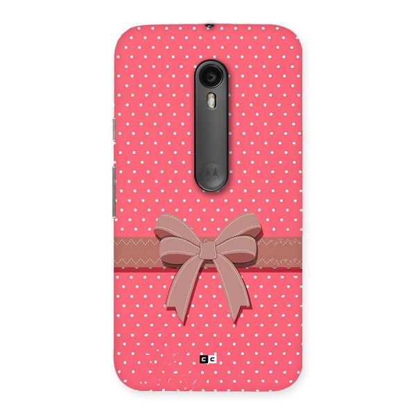 Gift Ribbon Back Case for Moto G3