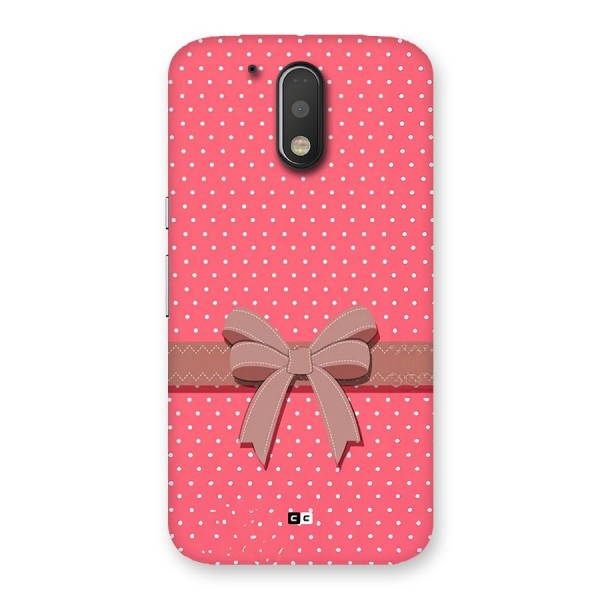 Gift Ribbon Back Case for Moto G4 Plus