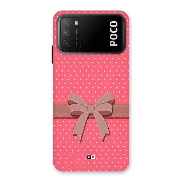 Gift Ribbon Back Case for Poco M3