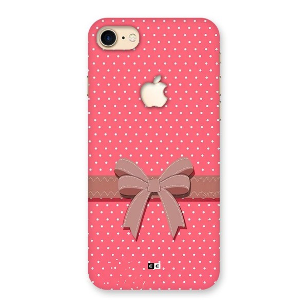 Gift Ribbon Back Case for iPhone 7 Apple Cut