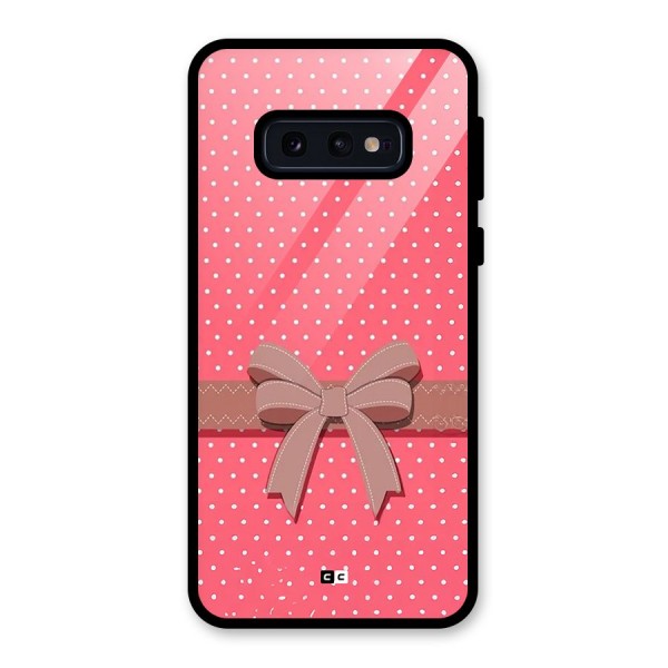 Gift Ribbon Glass Back Case for Galaxy S10e