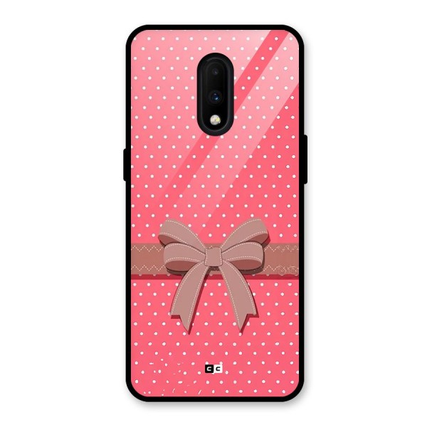 Gift Ribbon Glass Back Case for OnePlus 7