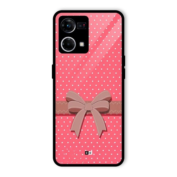 Gift Ribbon Glass Back Case for Oppo F21 Pro 4G
