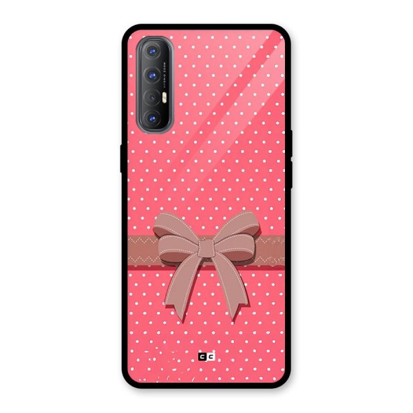 Gift Ribbon Glass Back Case for Oppo Reno3 Pro