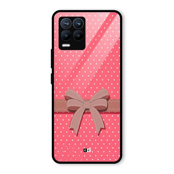 Gift Ribbon Glass Back Case for Realme 8 Pro