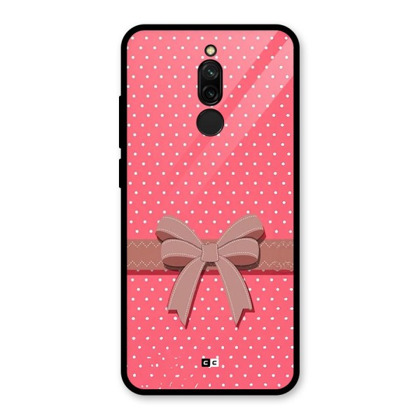 Gift Ribbon Glass Back Case for Redmi 8