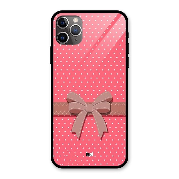 Gift Ribbon Glass Back Case for iPhone 11 Pro Max