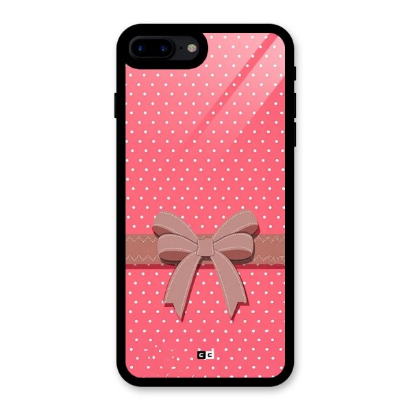 Gift Ribbon Glass Back Case for iPhone 8 Plus