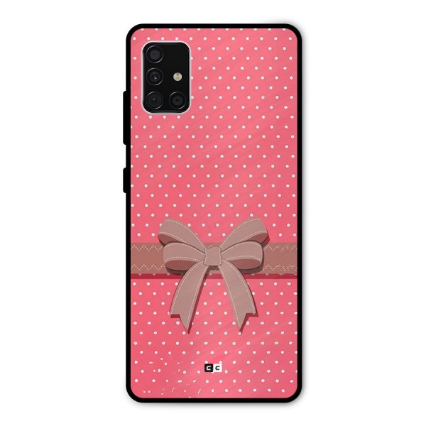 Gift Ribbon Metal Back Case for Galaxy A51