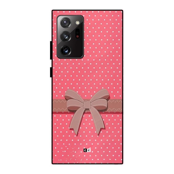 Gift Ribbon Metal Back Case for Galaxy Note 20 Ultra
