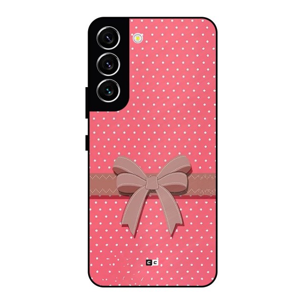 Gift Ribbon Metal Back Case for Galaxy S22 5G