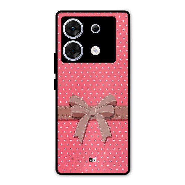 Gift Ribbon Metal Back Case for Infinix Zero 30 5G