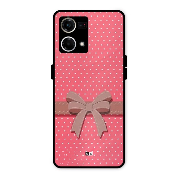 Gift Ribbon Metal Back Case for Oppo F21 Pro 4G