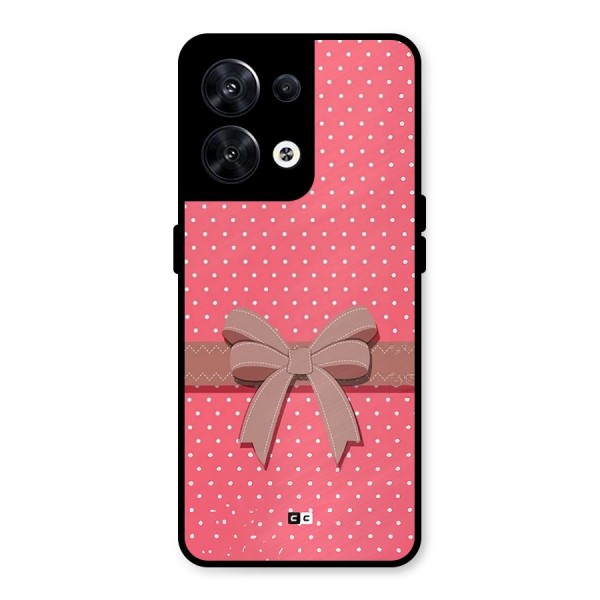 Gift Ribbon Metal Back Case for Oppo Reno8 5G