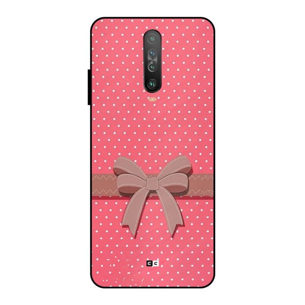 Gift Ribbon Metal Back Case for Poco X2