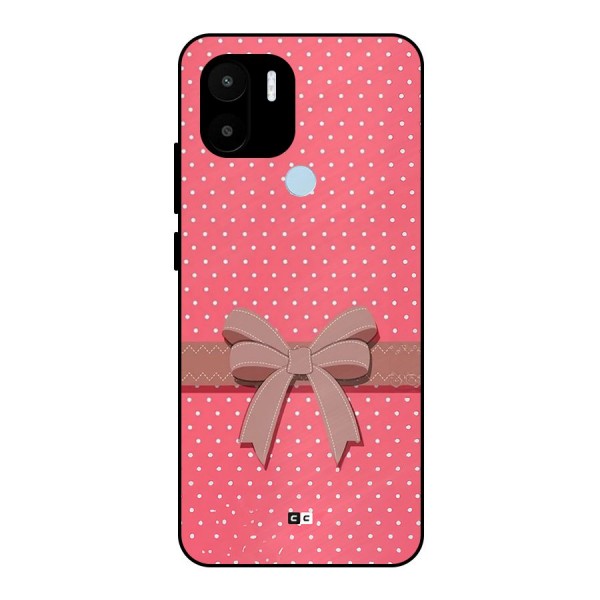 Gift Ribbon Metal Back Case for Redmi A1 Plus