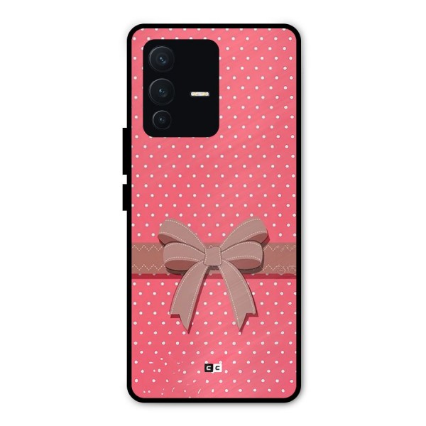 Gift Ribbon Metal Back Case for Vivo V23 Pro