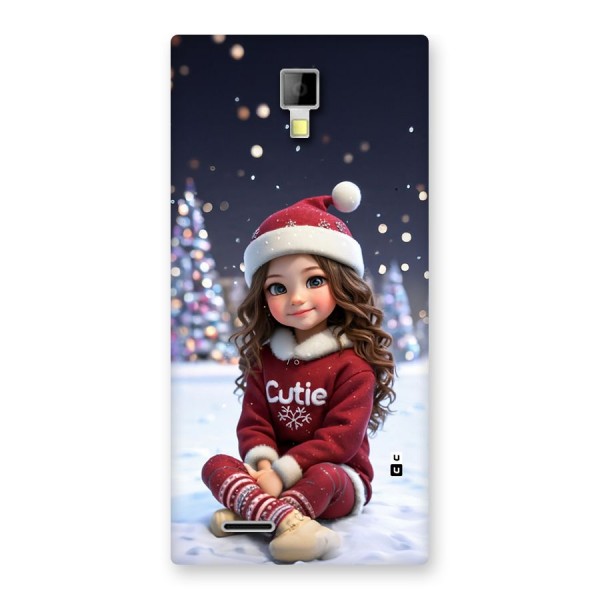 Girl In Snow Back Case for Canvas Xpress A99