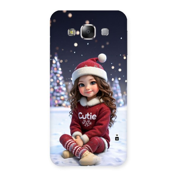 Girl In Snow Back Case for Galaxy E5