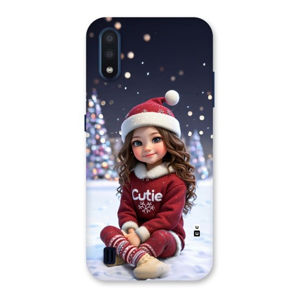 Girl In Snow Back Case for Galaxy M01