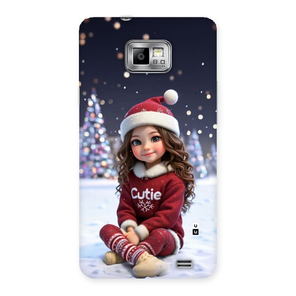 Girl In Snow Back Case for Galaxy S2