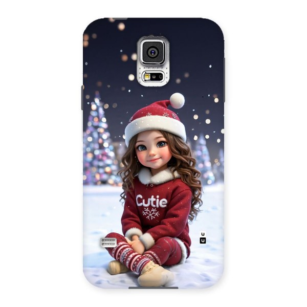 Girl In Snow Back Case for Galaxy S5