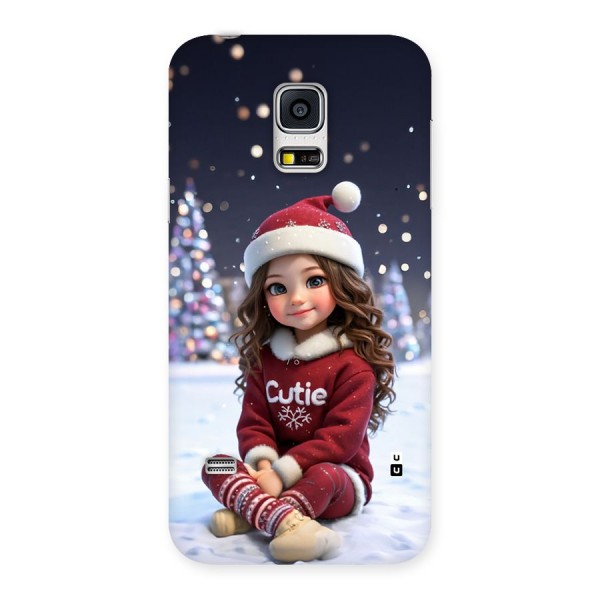 Girl In Snow Back Case for Galaxy S5 Mini
