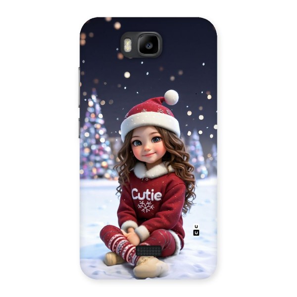 Girl In Snow Back Case for Honor Bee