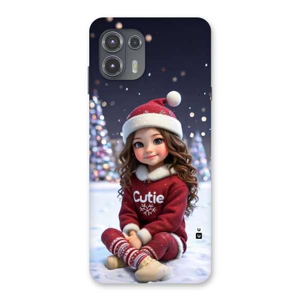 Girl In Snow Back Case for Motorola Edge 20 Fusion