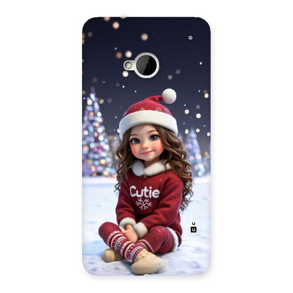 Girl In Snow Back Case for One M7 (Single Sim)