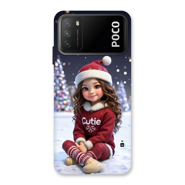 Girl In Snow Back Case for Poco M3