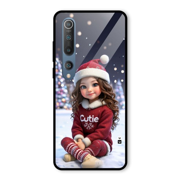 Girl In Snow Glass Back Case for Mi 10